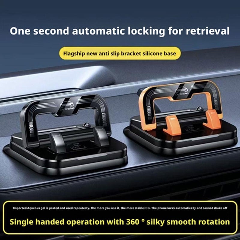 2 in 1 Car Phone Holder and Parking Number Plate, Dashboard Mount with Strong Suction Cup & Adjustable Clip, 360° Rotation Phone Stand for All Phones and Cars - Image 4